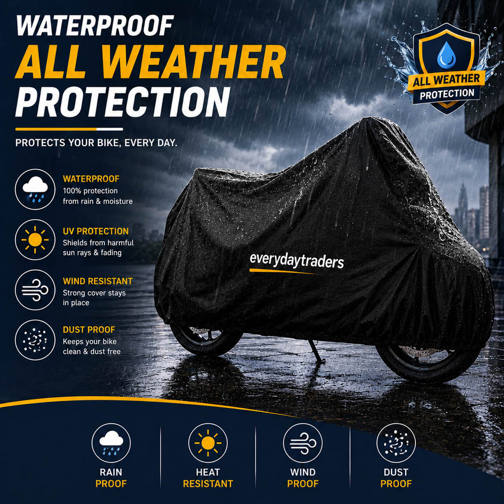Dust-resistant and Waterproof Bike Black Covers | Hermetic - Image 2